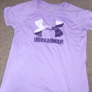 Purple underarmour shirt